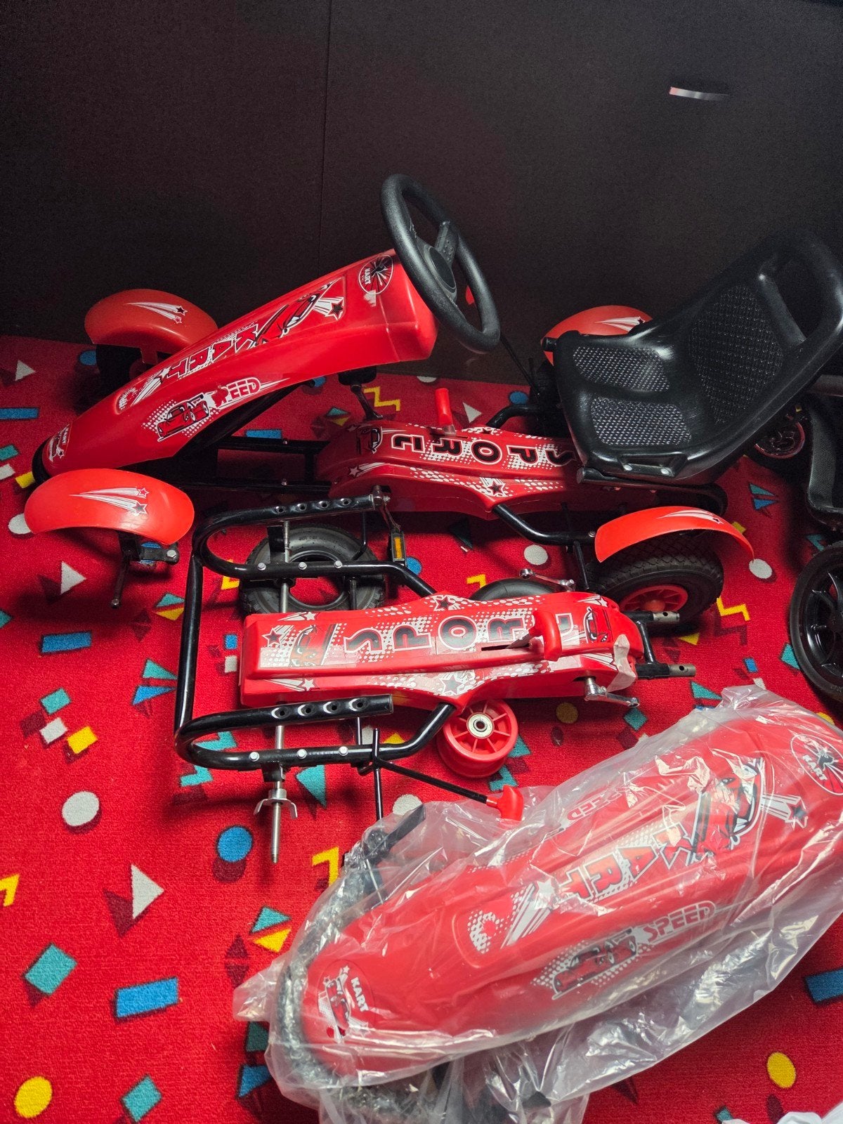 Rode Go kart skelter 3 tot 8 jaar, Ophalen, Zo goed als nieuw, Overige merken