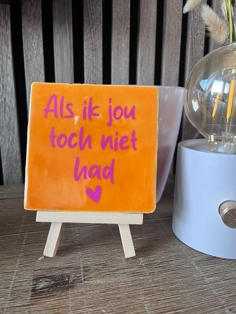 Leuke tegeltjes met tekst, Ophalen of Verzenden, Nieuw