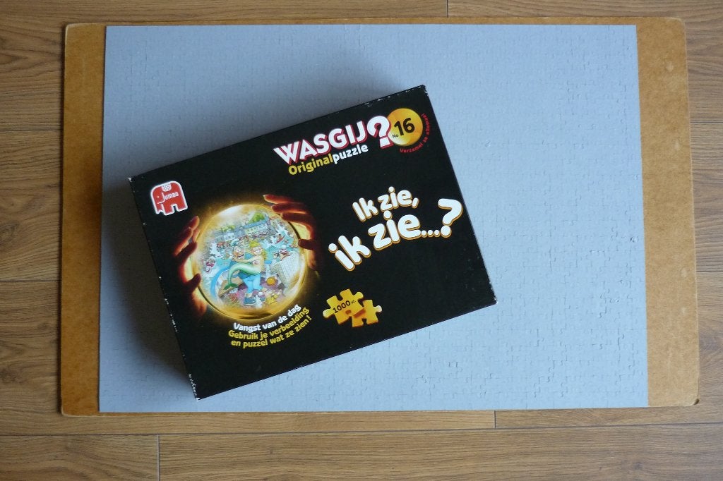 Wasgij? Original puzzel no 16 '' VANGST VAN DE DAG '' 1000st, Hobby en Vrije tijd, Ophalen, 500 t/m 1500 stukjes, Gebruikt, Legpuzzel