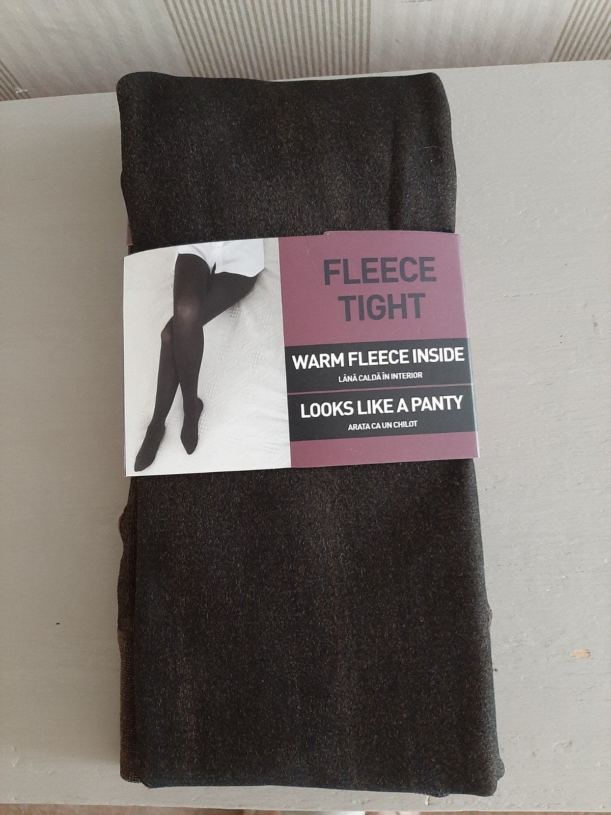 Nieuwe fleece panty bruin warm en comfortabel, maat S/M, Kleding | Dames, Leggings, Maillots en Panty's, Maat 36/38 (S), Bruin