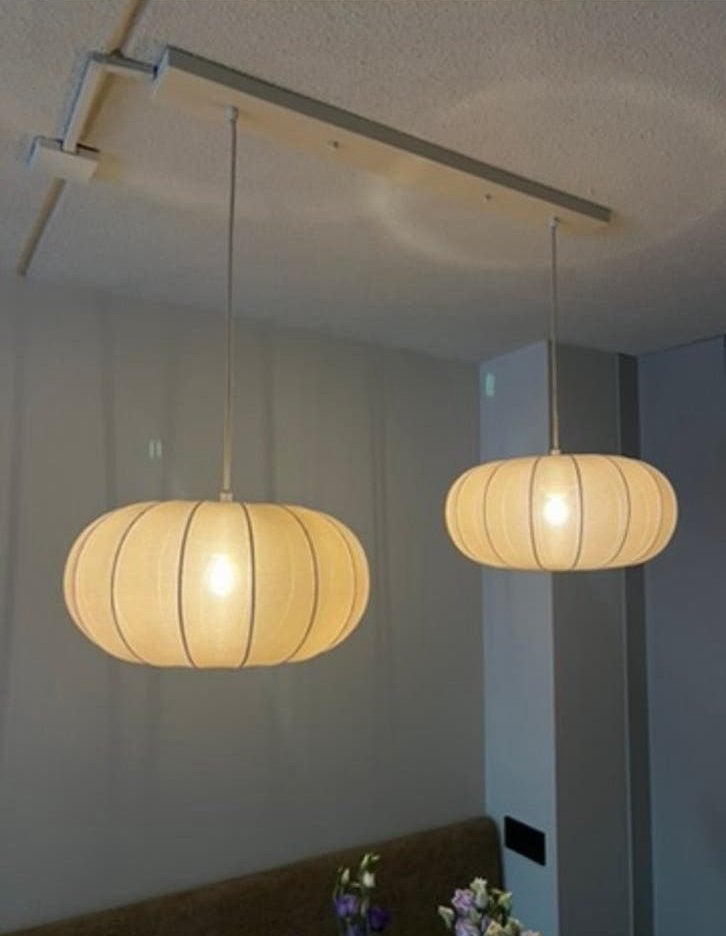 Rietveld hanglampen beige, Ophalen of Verzenden, Zo goed als nieuw