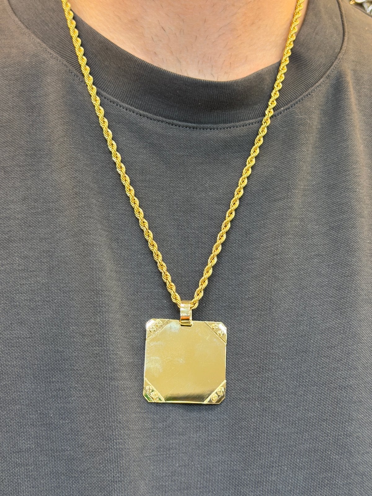 14KT Goud - 14.6 Gram - Hanger - Plaat, Sieraden, Tassen en Uiterlijk, Ophalen, Nieuw, Goud