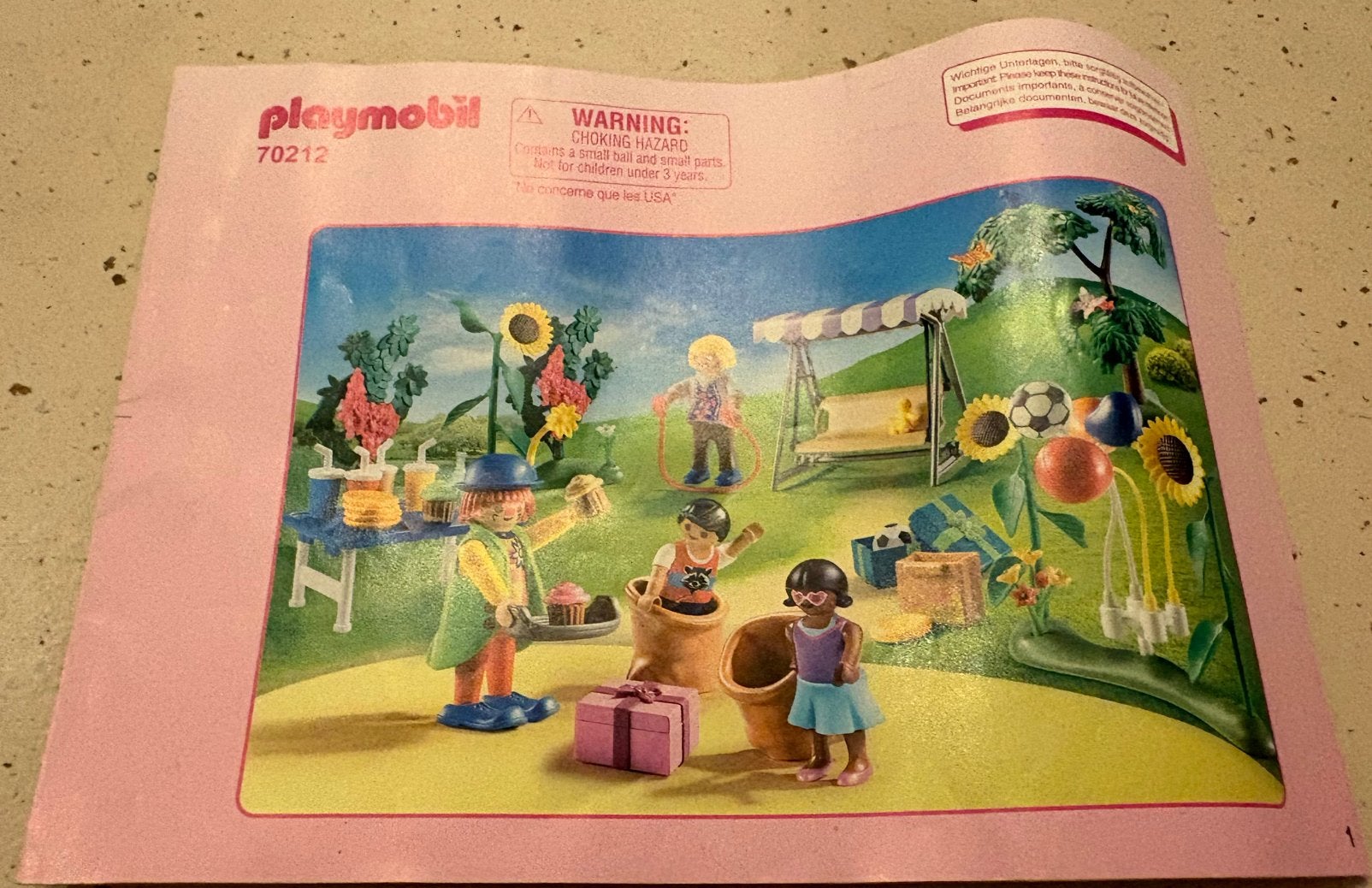 70212 playmobil kinderfeestje, Ophalen of Verzenden, Zo goed als nieuw