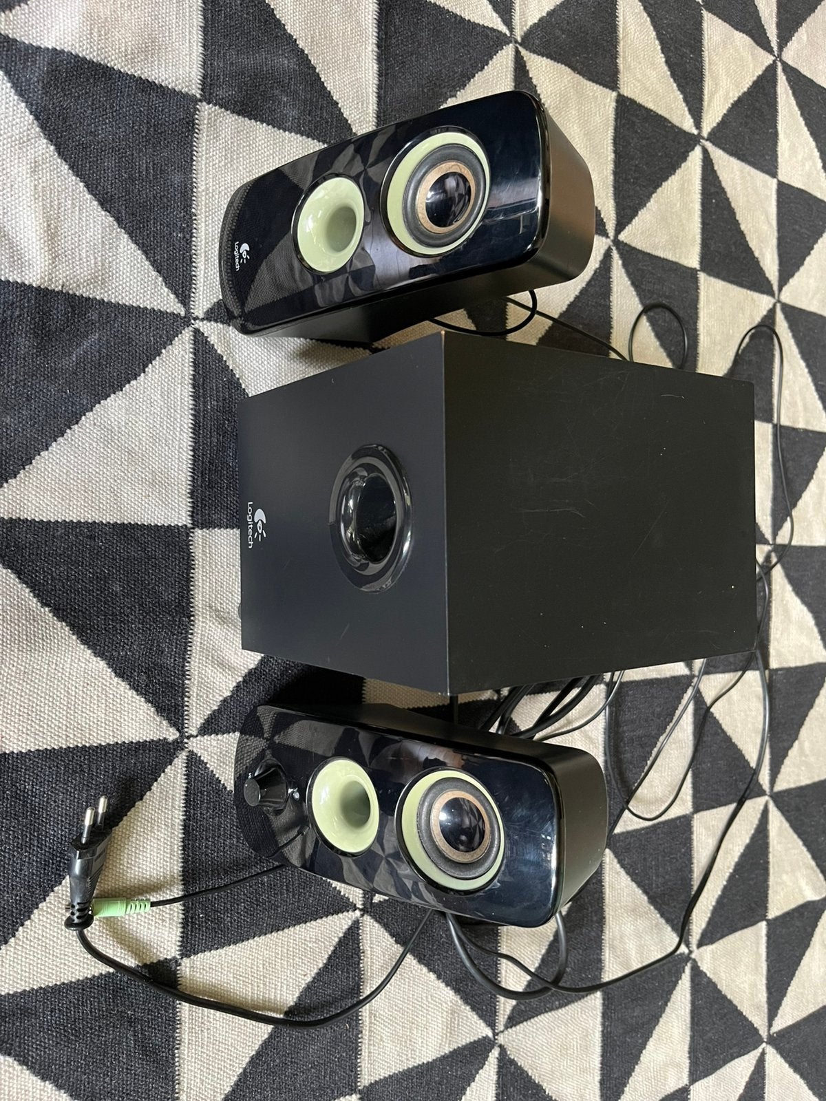 Logitech Z323 speaker system, Computers en Software, Ophalen, Gebruikt