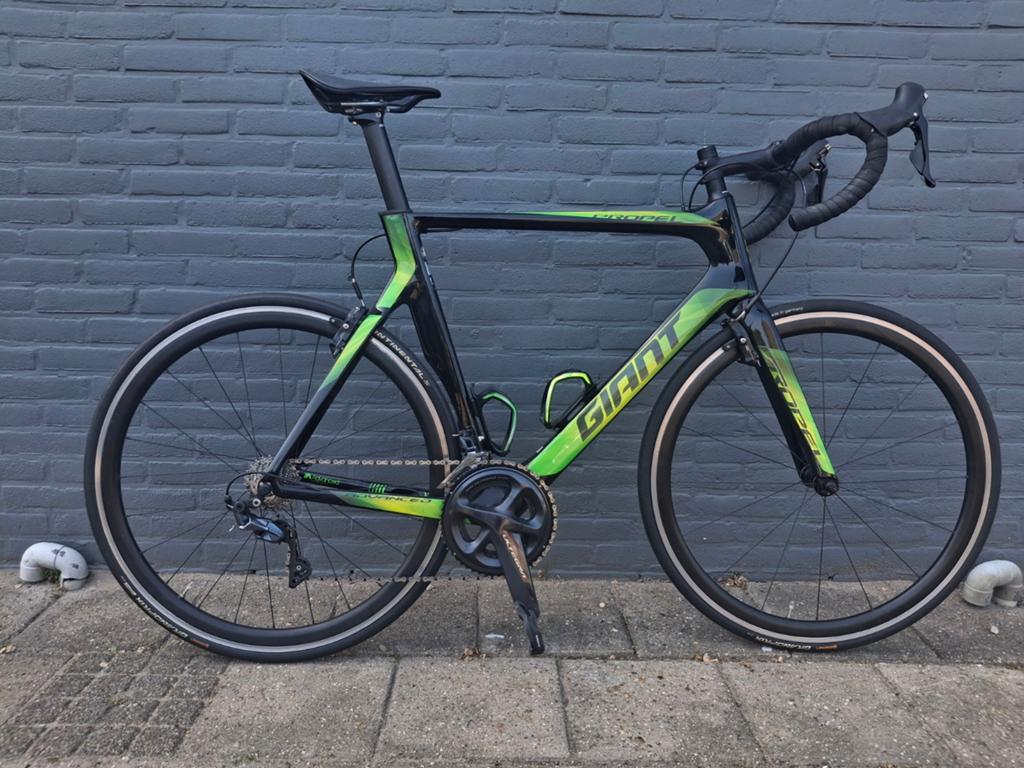 Racefiets Giant Propel maat L 58cm, Fietsen en Brommers, Fietsen | Racefietsen, Ophalen, Carbon, Velgrem, Giant
