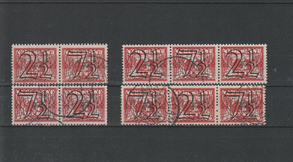 Nederland 1940, NVPH 356a t/m 356d, Gestempeld., Postzegels en Munten, Verzenden, T/m 1940, Gestempeld