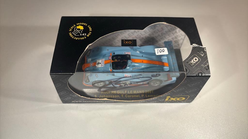 Audi r8 gulf le mans 2001 t. Coronel ixo 1.43, Overige merken, Auto, Ophalen of Verzenden, A