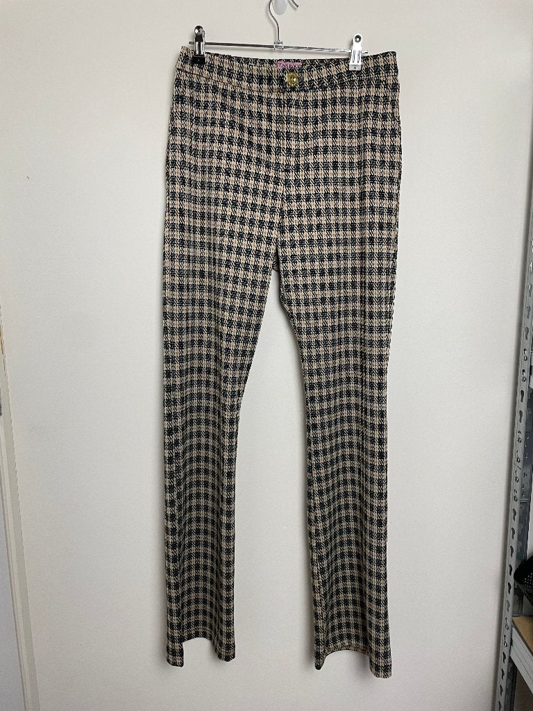 Tessa Koops Eva Wick Blue broek maat L flared broek, Herenstraat 15C / 29, 1015 BZ Amsterdam, Blauw, Tessa Koops Wholesale B.V.