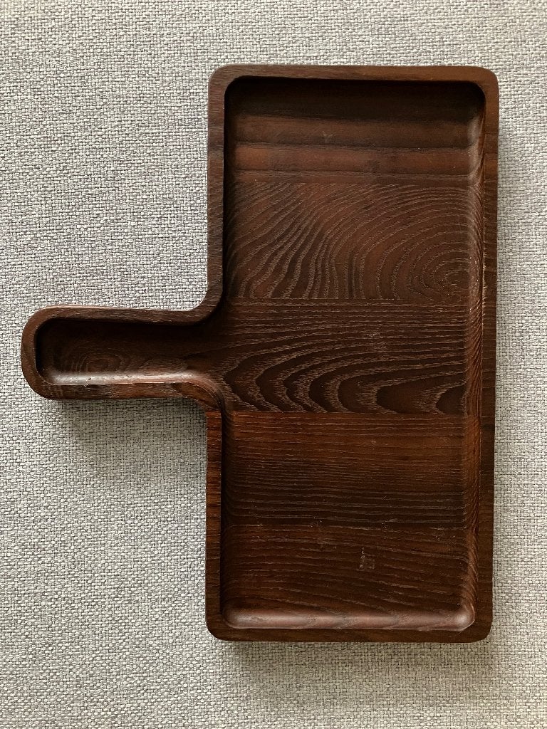 Houten (decoratie) dienblad (met handvat), Ophalen of Verzenden, Zo goed als nieuw, Rechthoekig, Hout