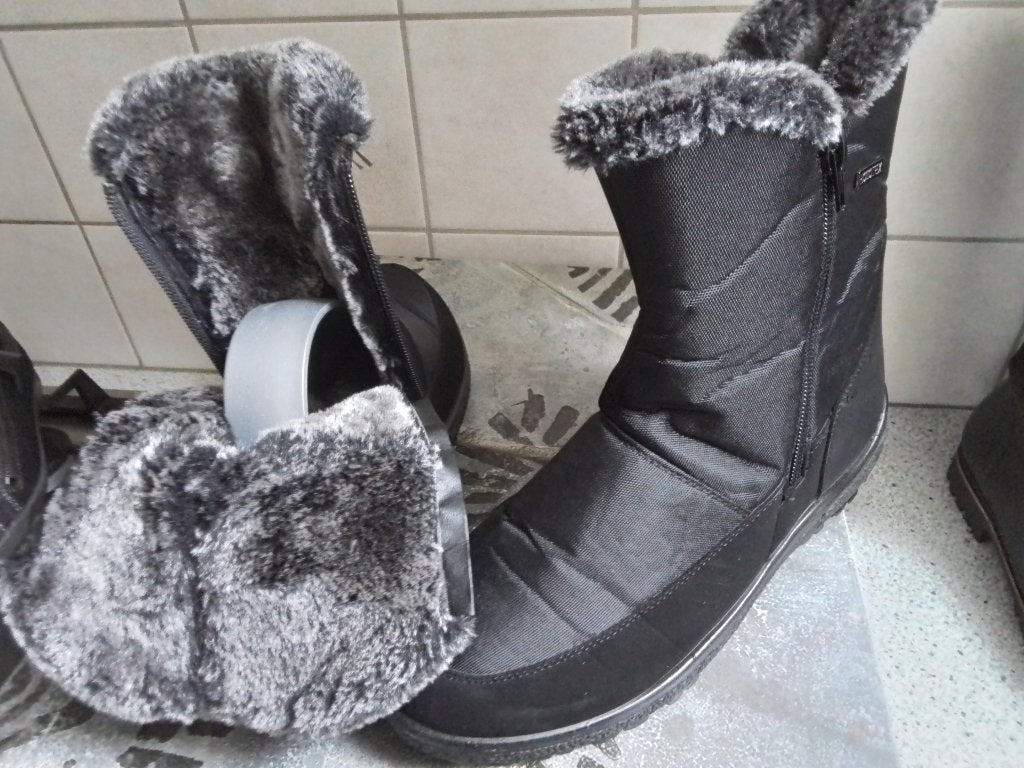 Warme zwarte snowboots met bontvoering - Maat 39, Zwart, Snowboots, Ophalen of Verzenden, Onbekend