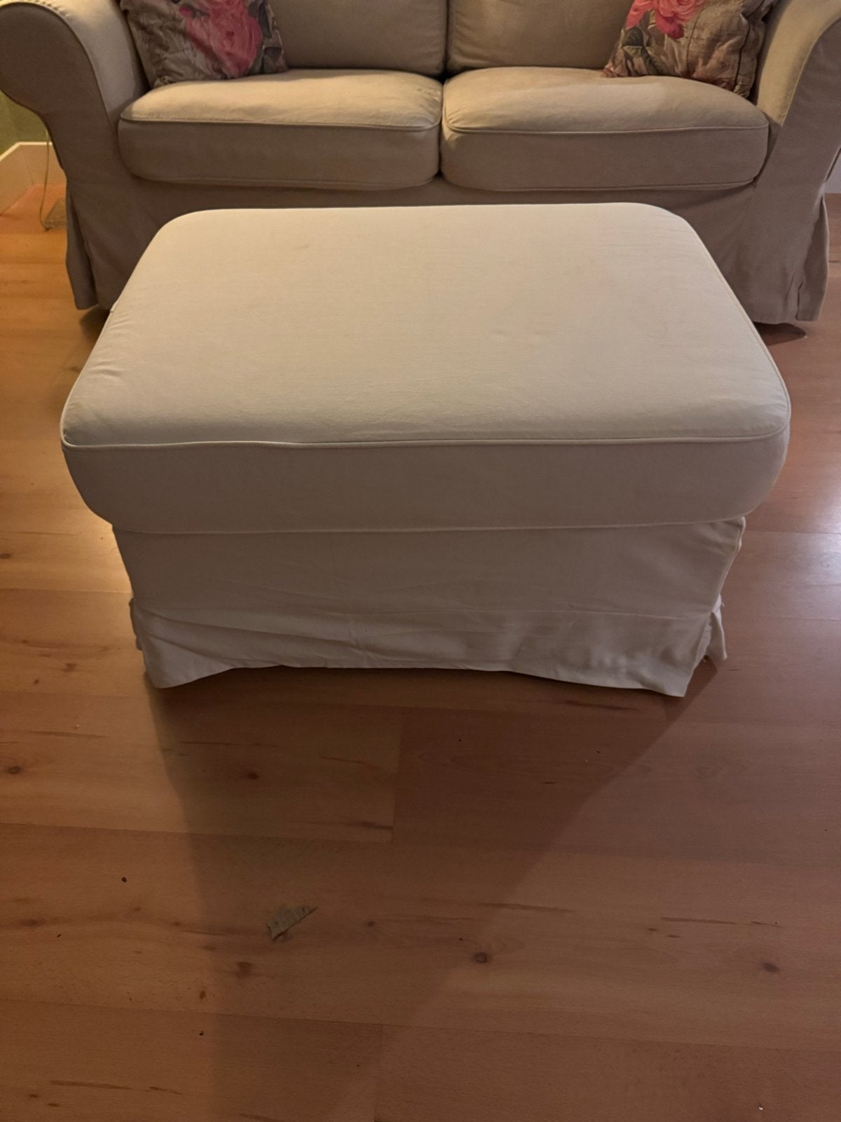 IKEA poef hocker met opbergruimte, Ophalen, Gebruikt, Vierkant, Stof
