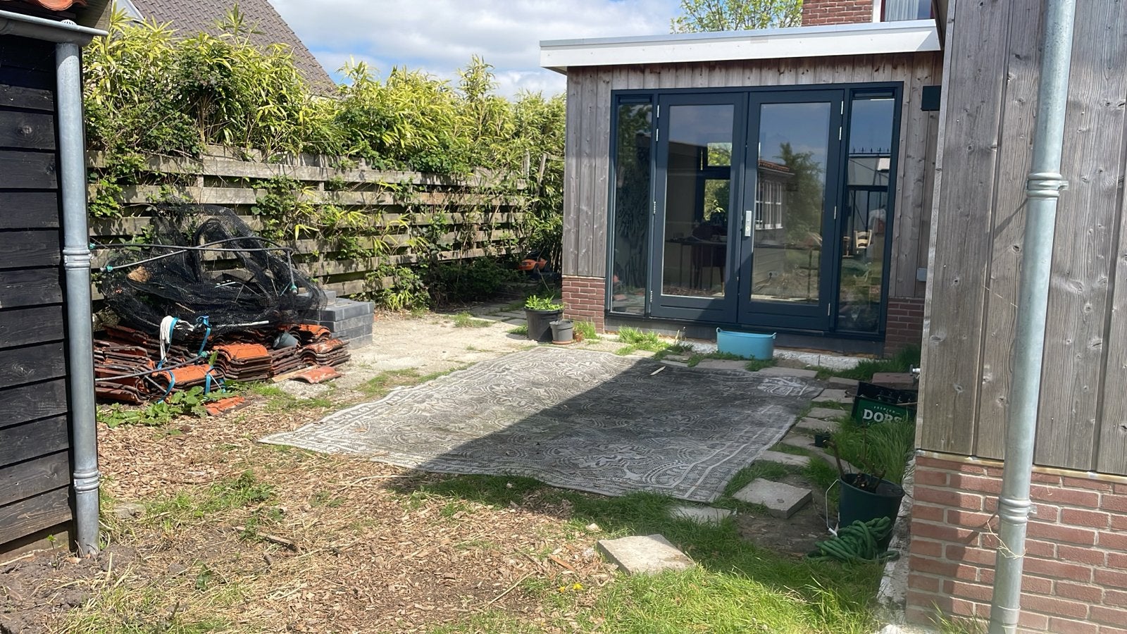 Gezocht terras verhogen en terras leggen, Gebruikt, 60 cm of meer, Vloertegels, Overige materialen
