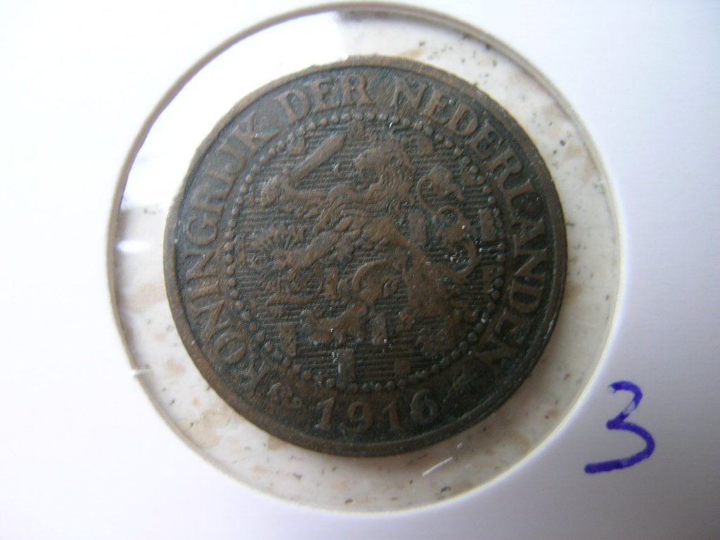 2,5 Cent 1916 (nr 3), Ophalen of Verzenden, Koningin Wilhelmina, Overige waardes, Losse munt
