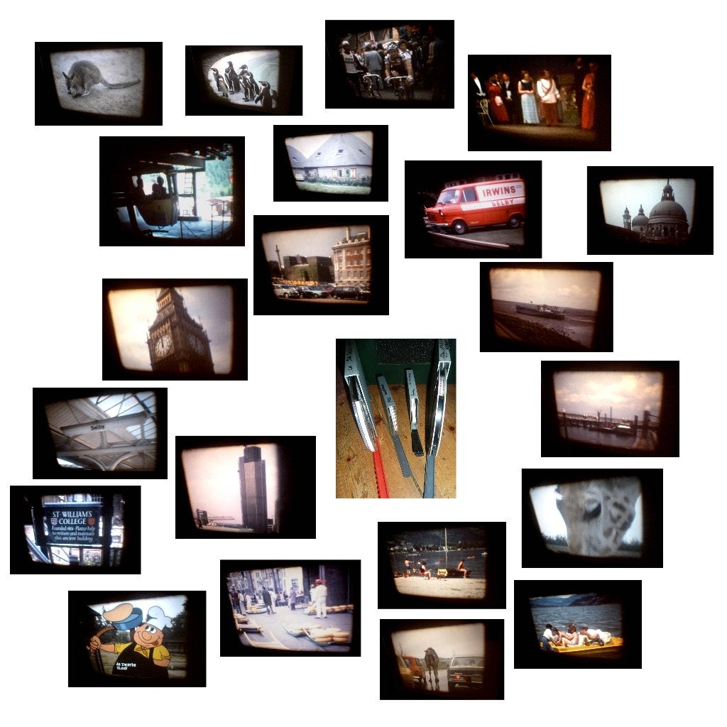 8mm film amateur 1974 - 1980 toneel safari UK Selby Italie, Ophalen of Verzenden, 8mm film