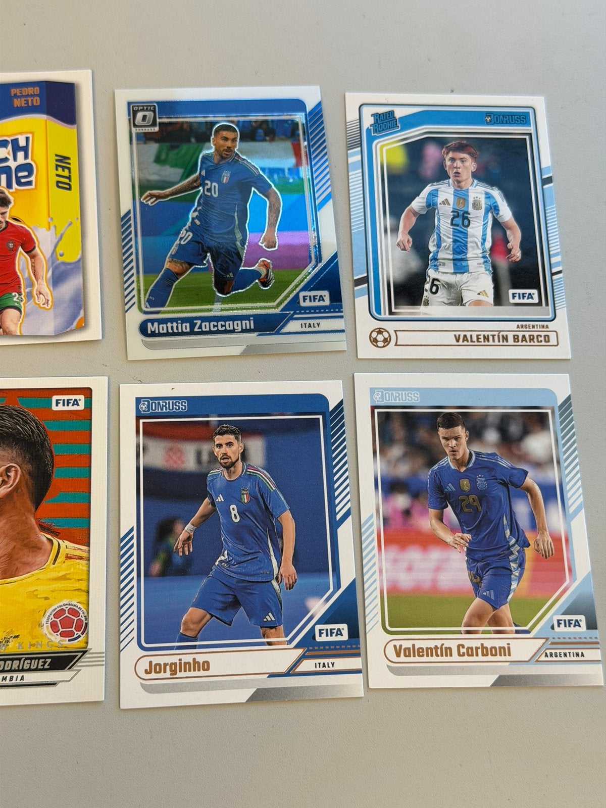 Panini Donruss Soccer 2024-25 8 Kaarten Osimhen Diouf Barco, Buitenlandse clubs, Spelerskaart, Nieuw, Ophalen of Verzenden