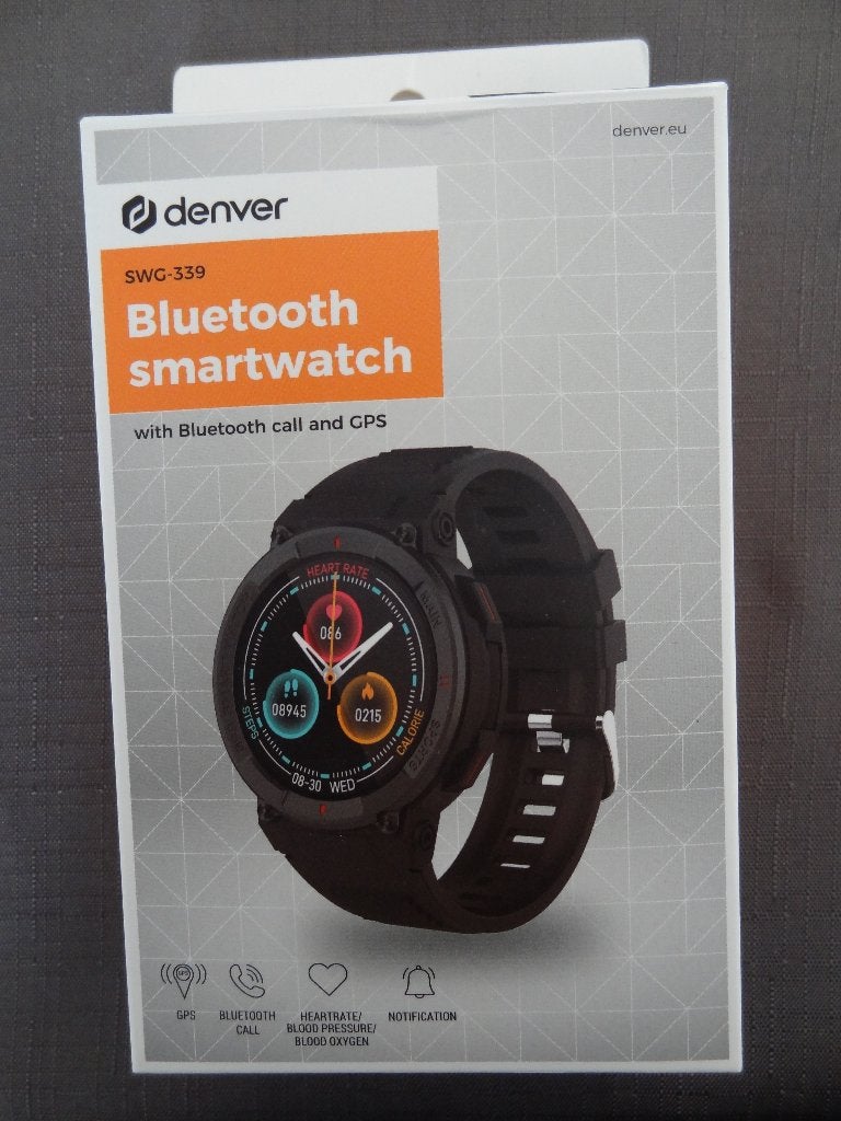 Denver Smartwatch - SWG-339 >Snelle Verzending!<, Zwart, Ophalen of Verzenden, Waterdicht, Denver