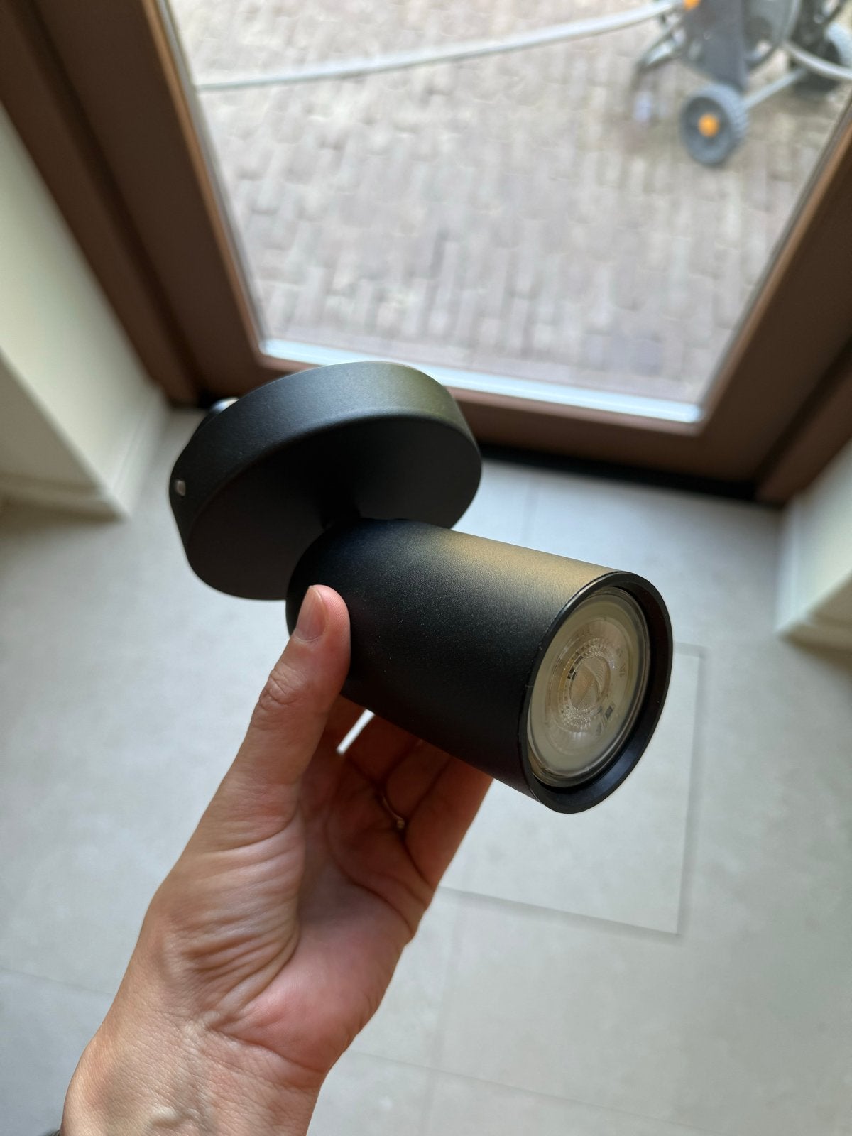 Zwarte philips pongee LED incl lichtbron - Zo goed als nieuw, Metaal of Aluminium, Ophalen of Verzenden, Zo goed als nieuw, Led