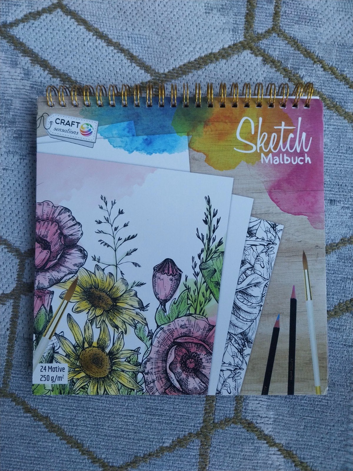 Craft Sensations Malbuch - 23 Kleurplaten voor Aquarel, Hobby en Vrije tijd, Ophalen of Verzenden, Zo goed als nieuw, Papier, Schets- of Tekenboek