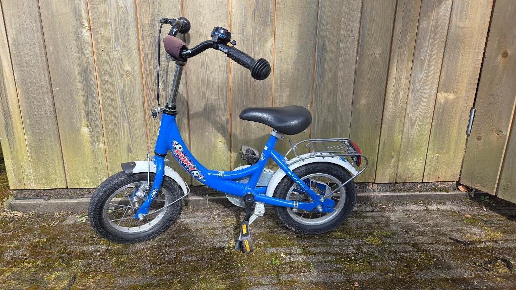 Puky fiets (12 inch) met zijwielen, Ophalen, Terugtraprem, Zijwieltjes, Gebruikt