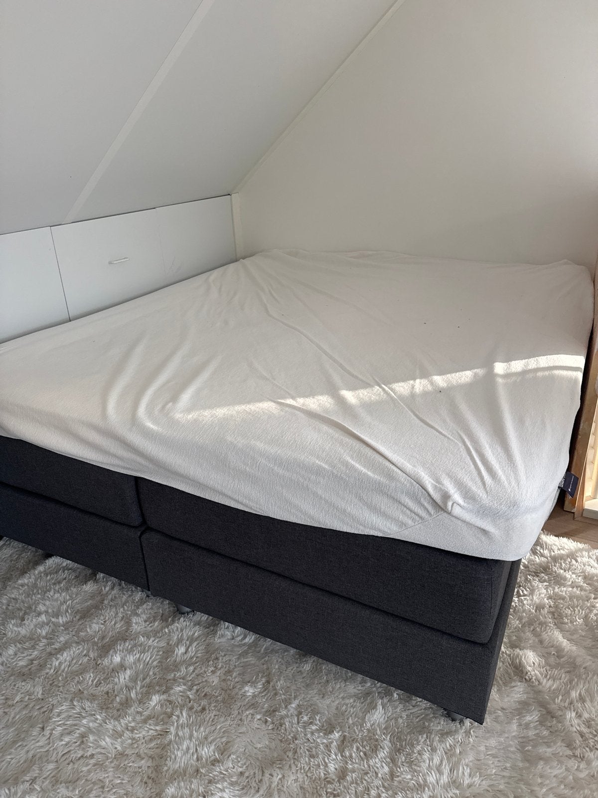 Tweepersoonsbed 180x200 met Aeromax topmatras, Huis en Inrichting, Ophalen, Gebruikt, Tweepersoons, 180 cm
