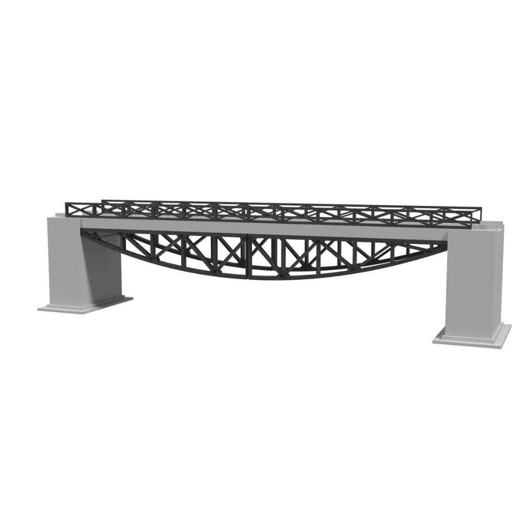 Visbuikbrug 360 mm, Enkelspoor, Verzenden, Gelijkstroom of Wisselstroom, Brug, Tunnel of Gebouw, Nieuw