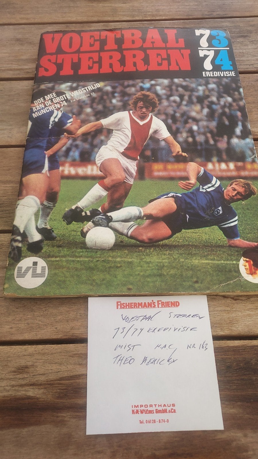 Voetbal Sterren 73/74 Eredivisie album met poster, Verzamelen, Sportartikelen en Voetbal, Ophalen of Verzenden, Gebruikt, Poster, Plaatje of Sticker
