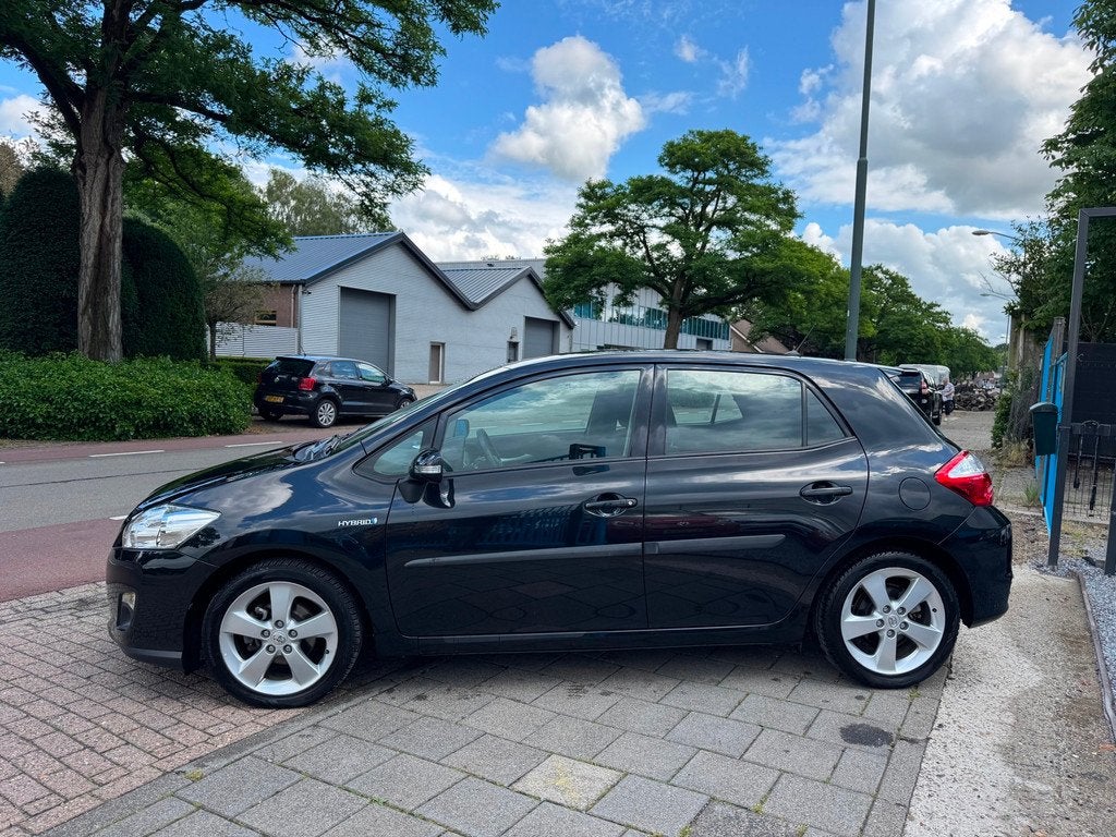 Toyota Auris 1.8 Full Hybrid Clima Elek Pakket Lmv Cruise, Euro 5, Stof, Gebruikt, Zwart