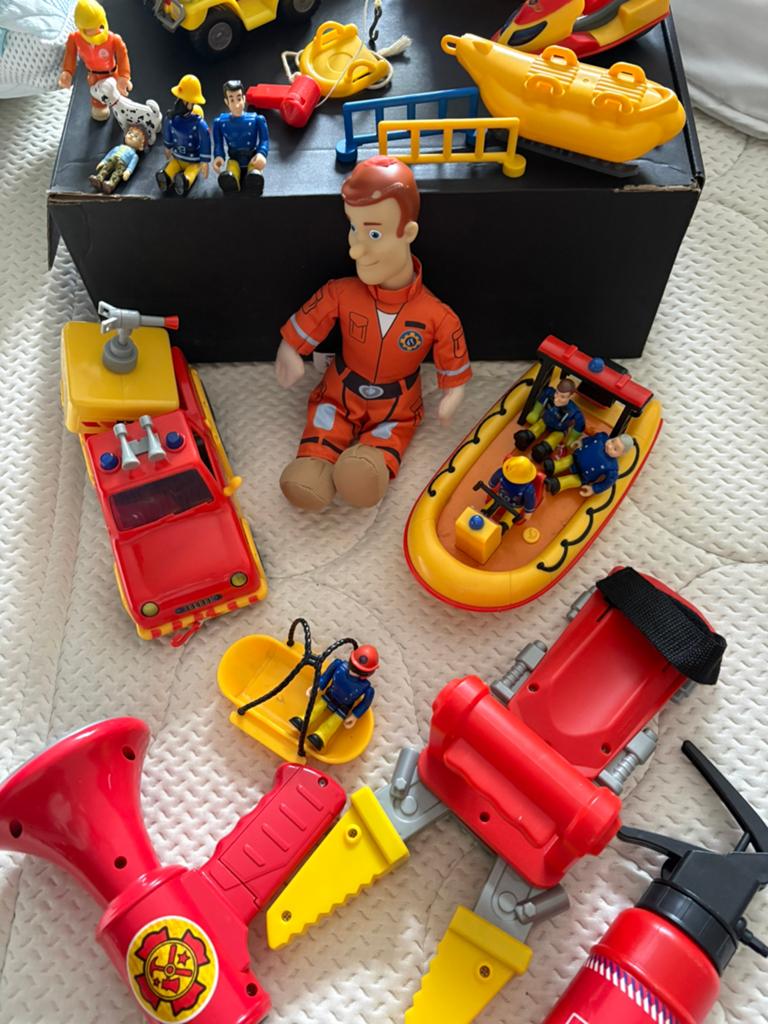 Brandweerman Sam spullen, Kinderen en Baby's, Speelgoed | Actiefiguren, Ophalen of Verzenden, Gebruikt