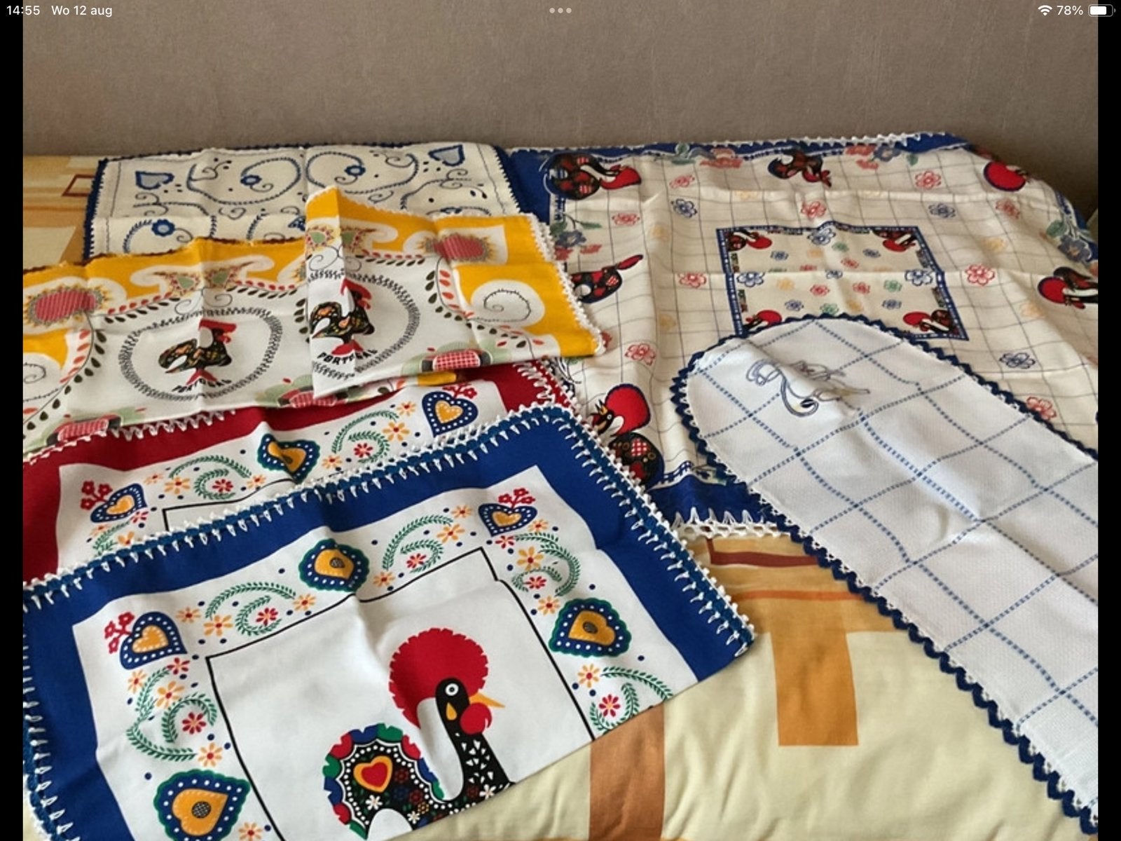 N, Katoen, Nieuw, Handgemaakt, Meerkleurig
