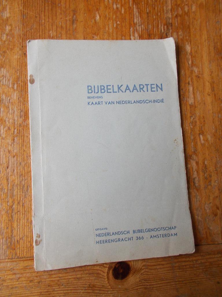 bijbelkaarten + kaart nederlandsch-indie, Antiek en Kunst, Antiek | Boeken en Bijbels, Ophalen of Verzenden