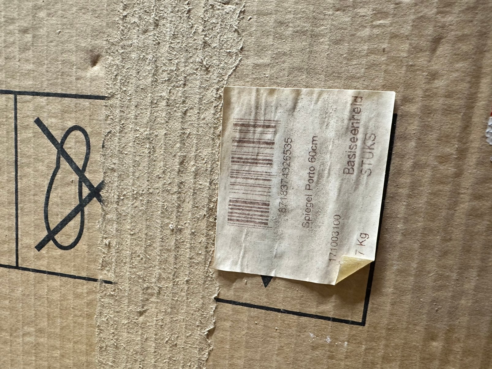 Nieuwe RIHO Porto badkamerspiegel 60 cm – 171003100, Ophalen, Nieuw, Minder dan 100 cm, Rechthoekig