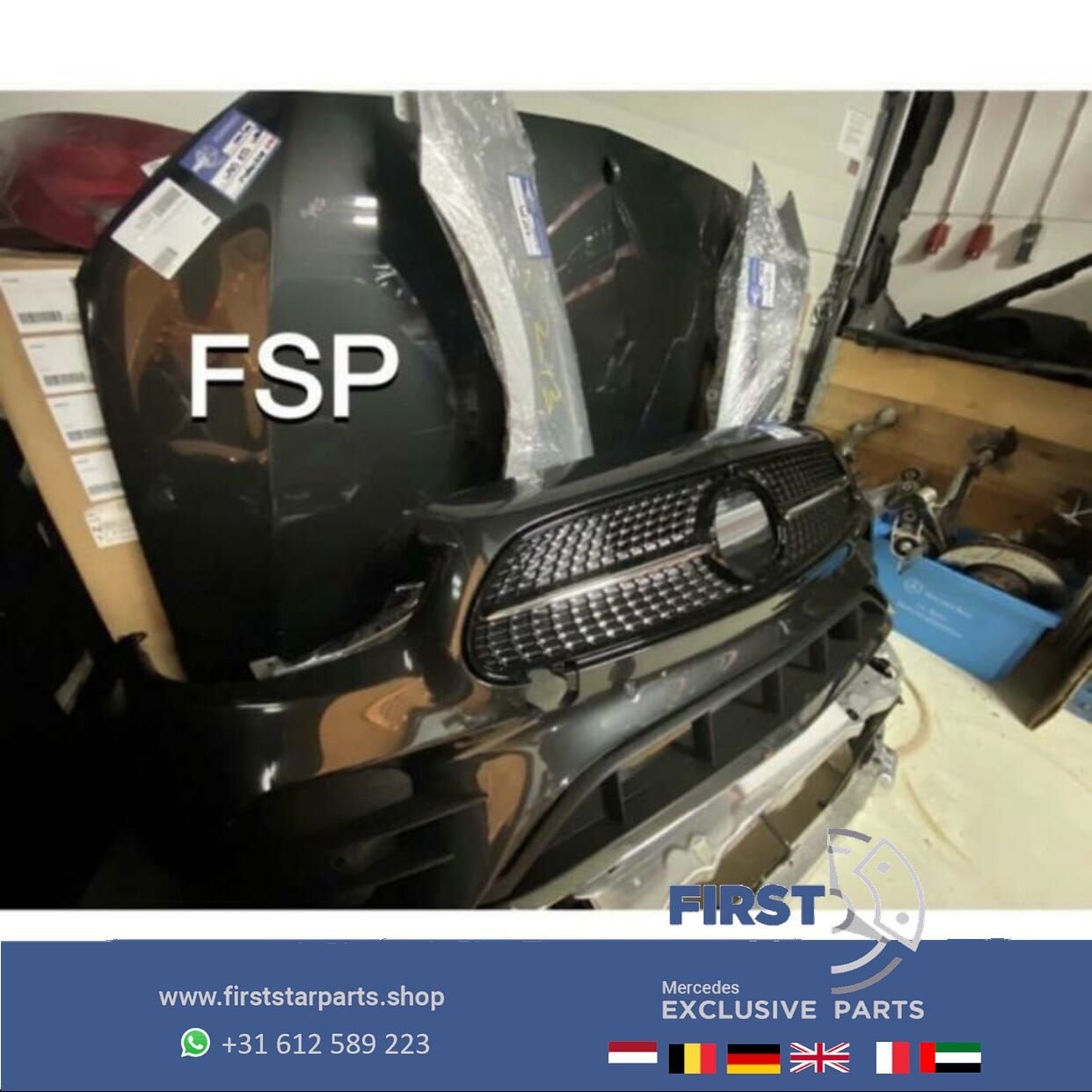 W213 S213 W238 FACELIFT 43 AMG VOORKOP Mercedes E Klasse 202, Gebruikt, -, Voor, Ophalen of Verzenden