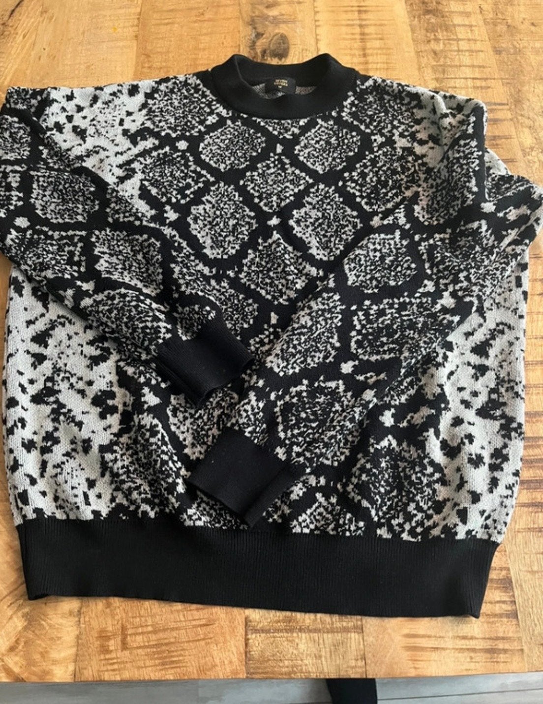 Seven Sisters Trui met Slangenprint - Maat M, Ophalen of Verzenden, Zo goed als nieuw, Maat 38/40 (M), Zwart