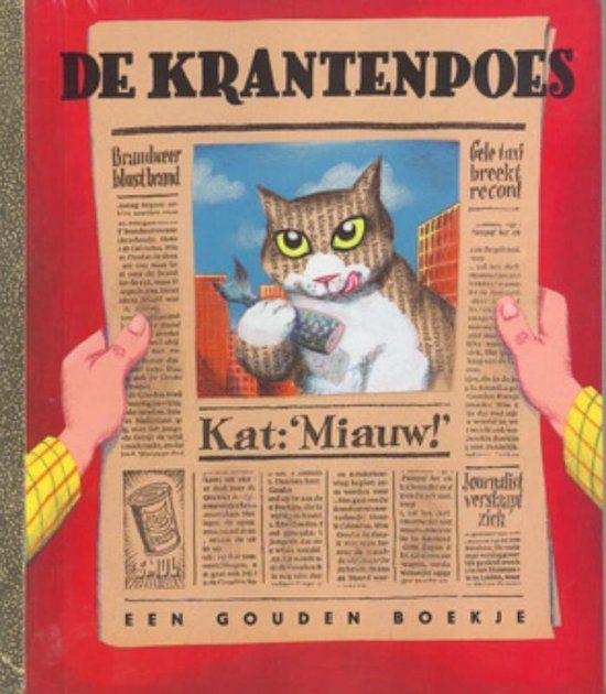 Gouden boekje: De krantenpoes, Fictie algemeen, Jongen of Meisje, Zo goed als nieuw, 4 jaar