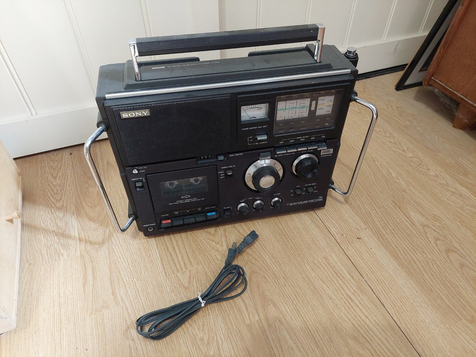 Sony Vintage Wereldontvanger CF-950S, Ophalen of Verzenden, Gebruikt, Wereldontvanger, Met cd-speler