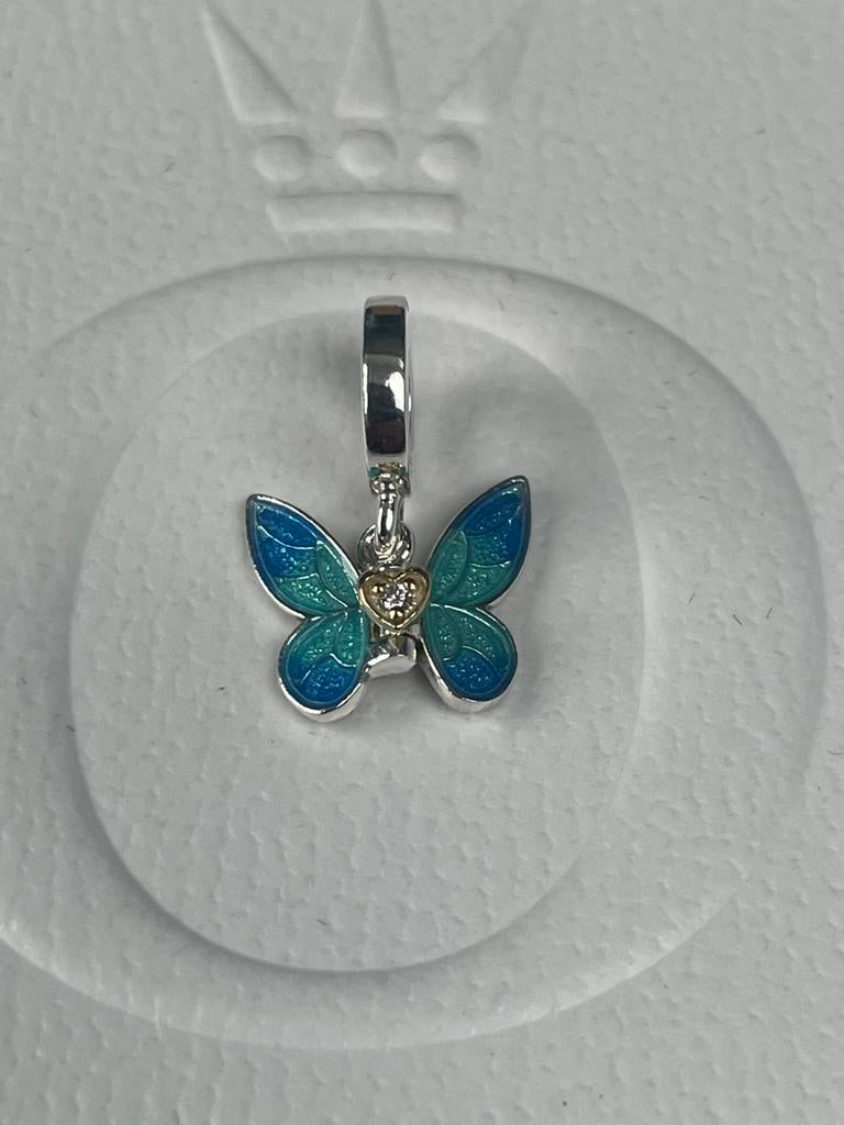 NIEUW Pandora Club bedel 2024 vlinder met een diamantje, Ophalen, Nieuw, Zilver, Pandora