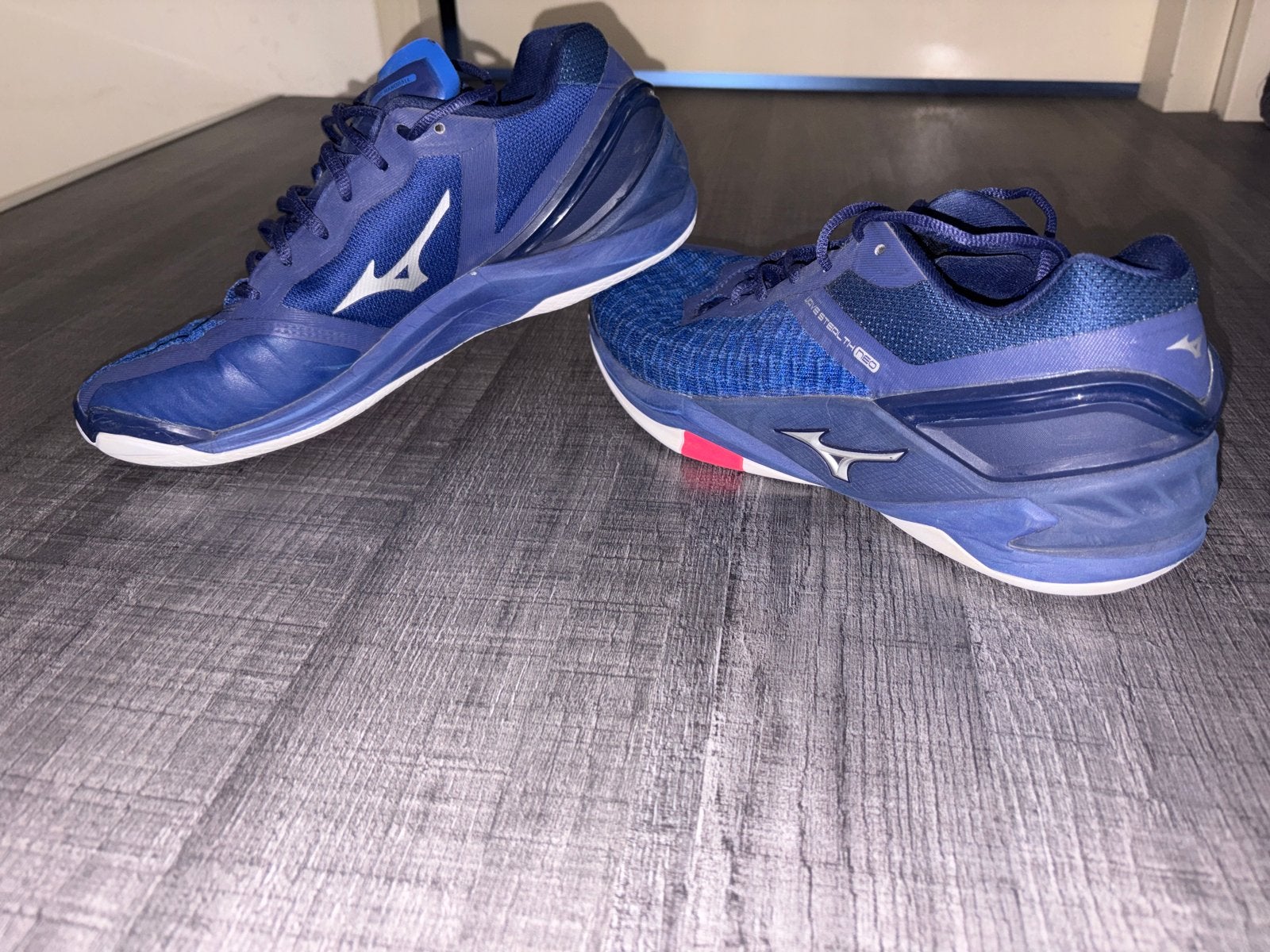 Mizuno Wave Momentum 3 zaalschoenen - Maat 43, Ophalen of Verzenden, Zo goed als nieuw, Blauw, Sportschoenen
