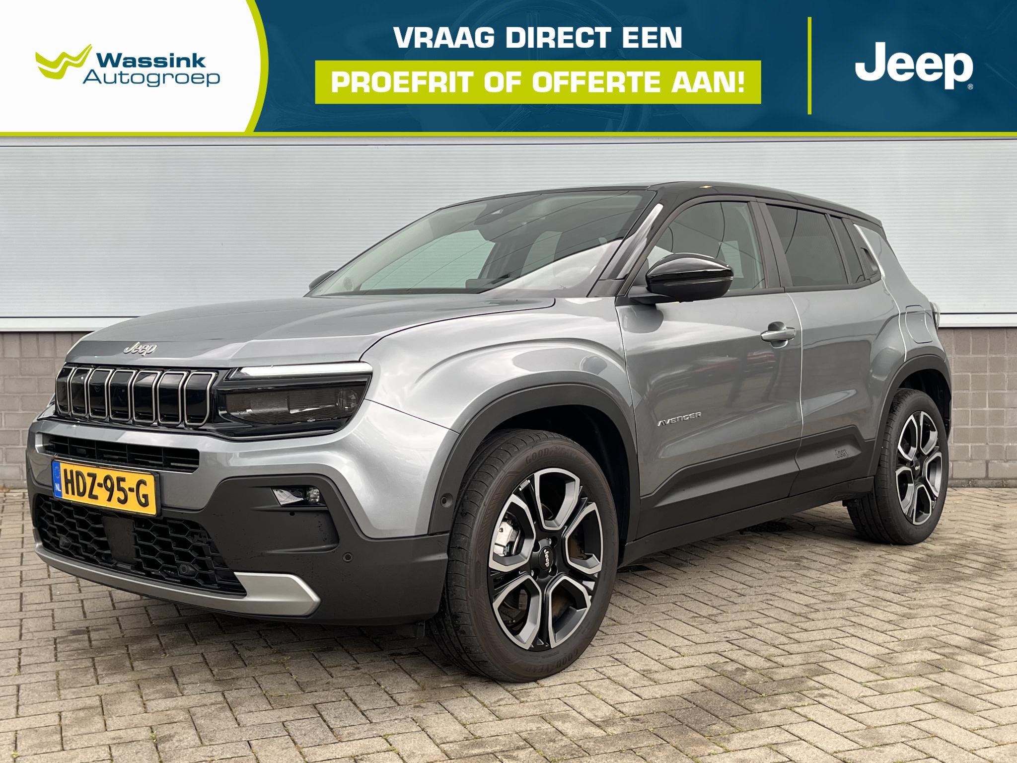 Jeep Avenger Summit 54 kWh | Carplay | Camera | 18 inch Velg, Auto's, 394 km, 156 pk, Leder en Stof, Origineel Nederlands