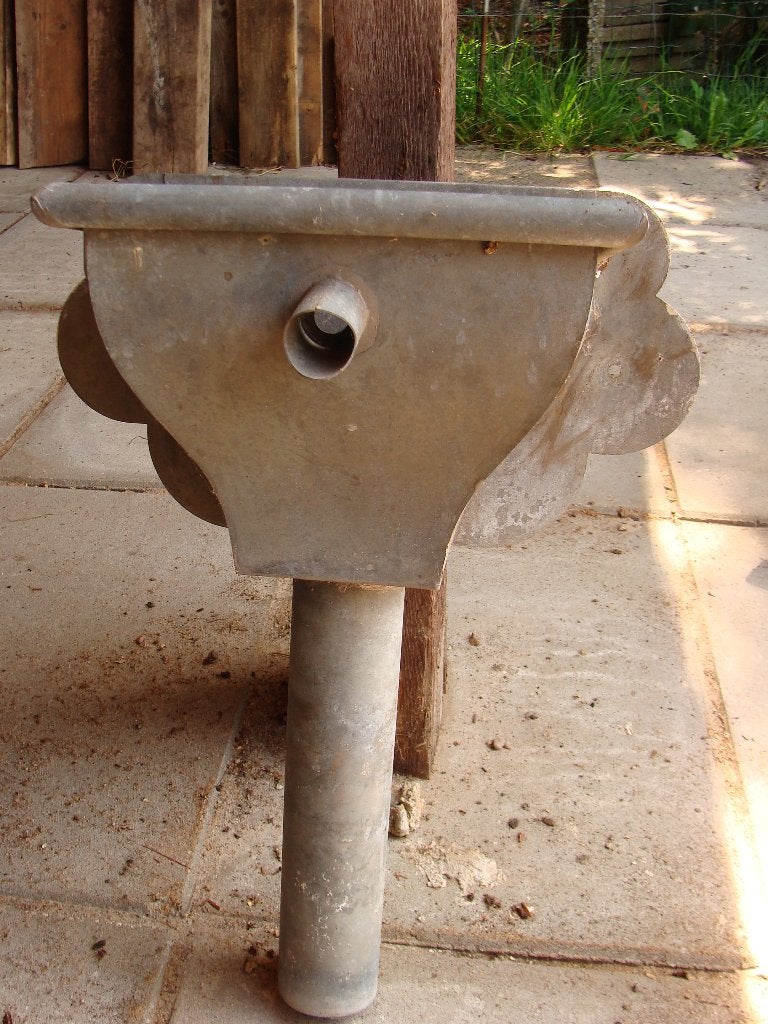 Vergaarbak zink oud Hollands, Doe-het-zelf en Verbouw, Ophalen, Afvoer, 60 tot 80 mm, Nieuw
