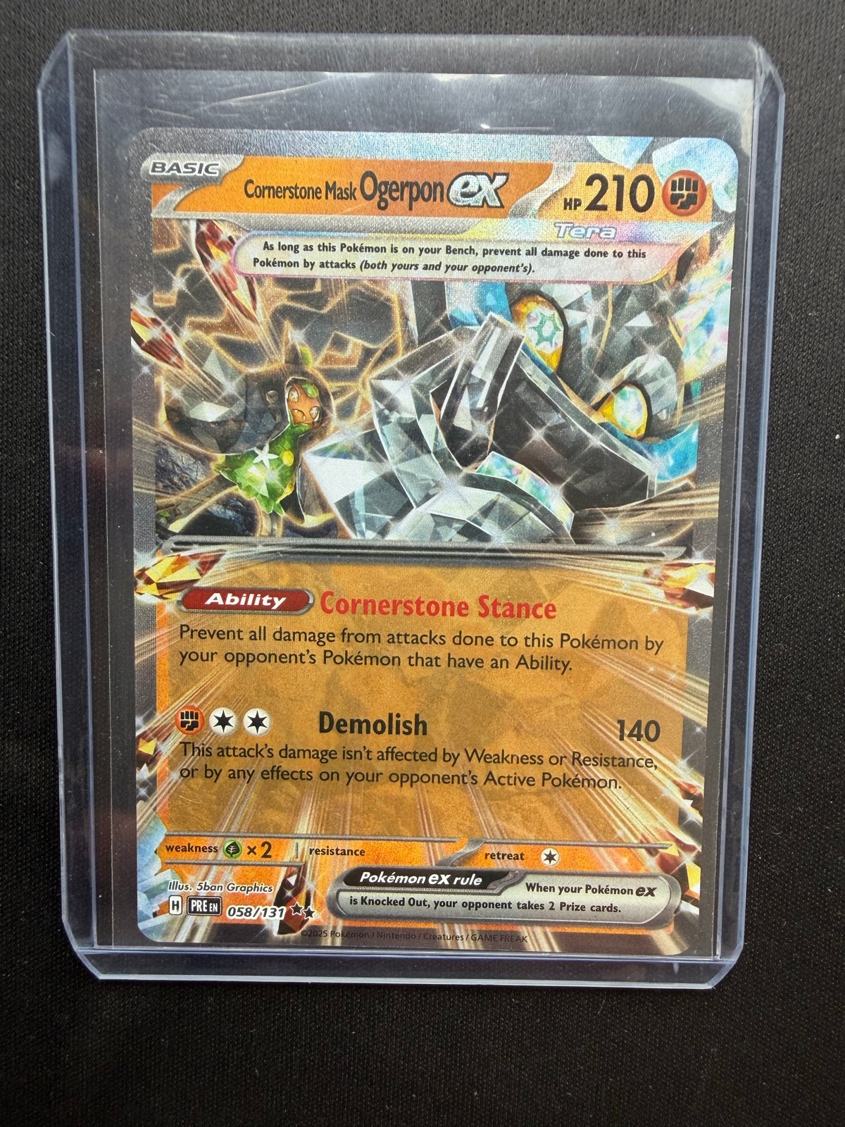 Cornerstone Mask Ogerpon ex 058/131, Ophalen of Verzenden, Zo goed als nieuw, Losse kaart, Foil