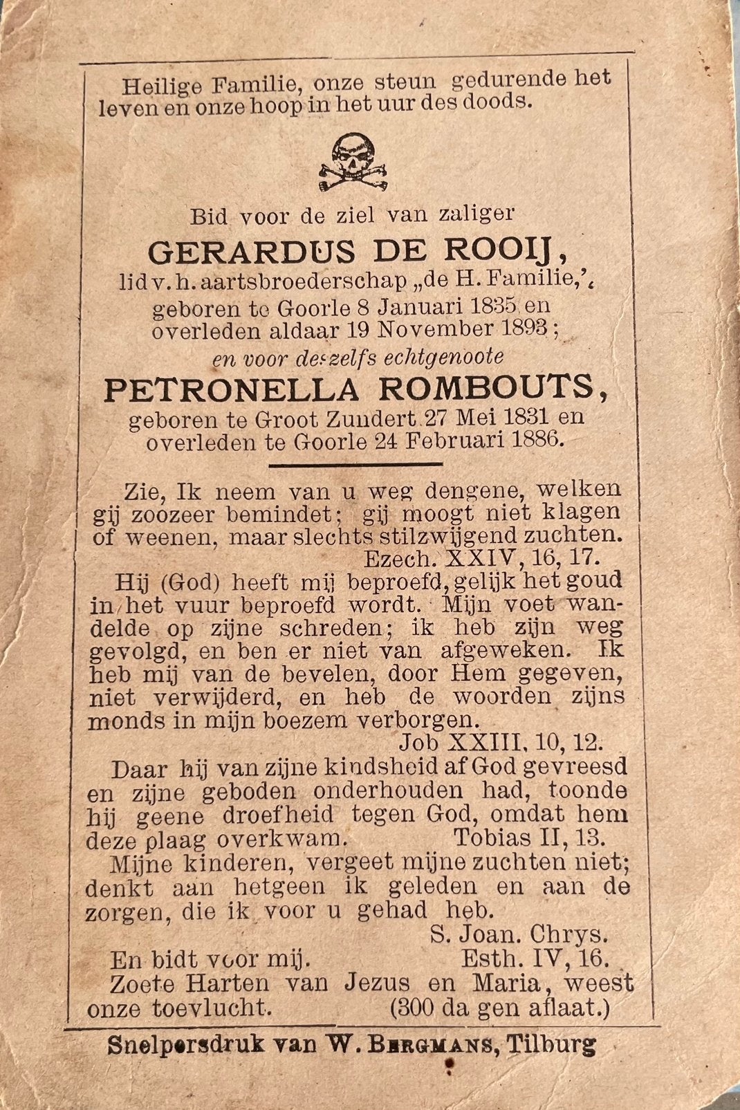 Gerardus de Rooij 1835 Goorle, Verzamelen, Ophalen of Verzenden