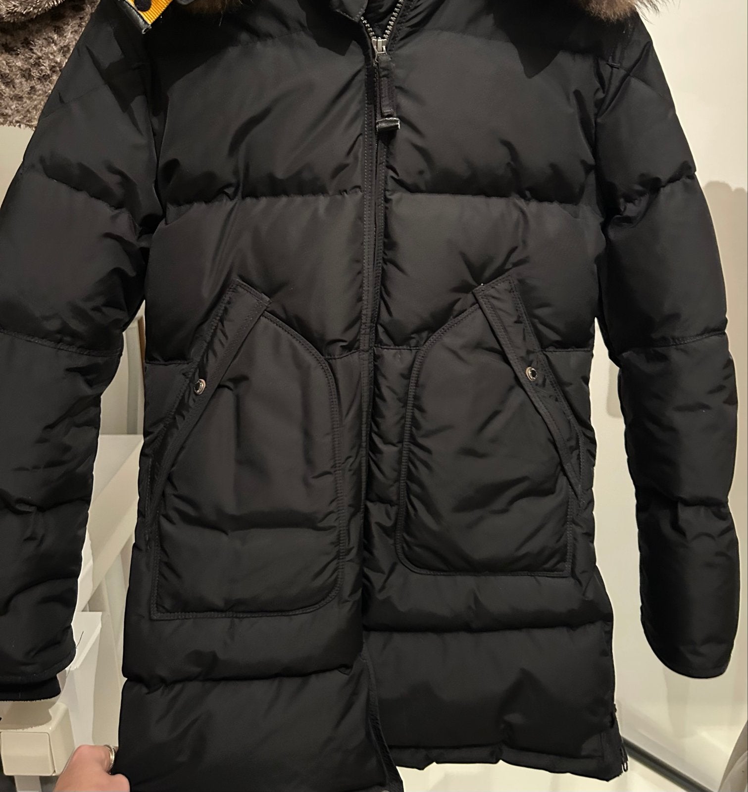 Originele zwarte Parajumpers Long Bear (Young Medium/XS), Ophalen of Verzenden, Zo goed als nieuw, Maat 34 (XS) of kleiner, Zwart