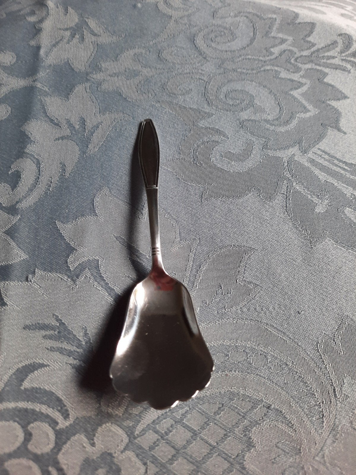 Verzilverde antieke Gero suikerlepel. L GZ 90, Antiek en Kunst, Ophalen of Verzenden