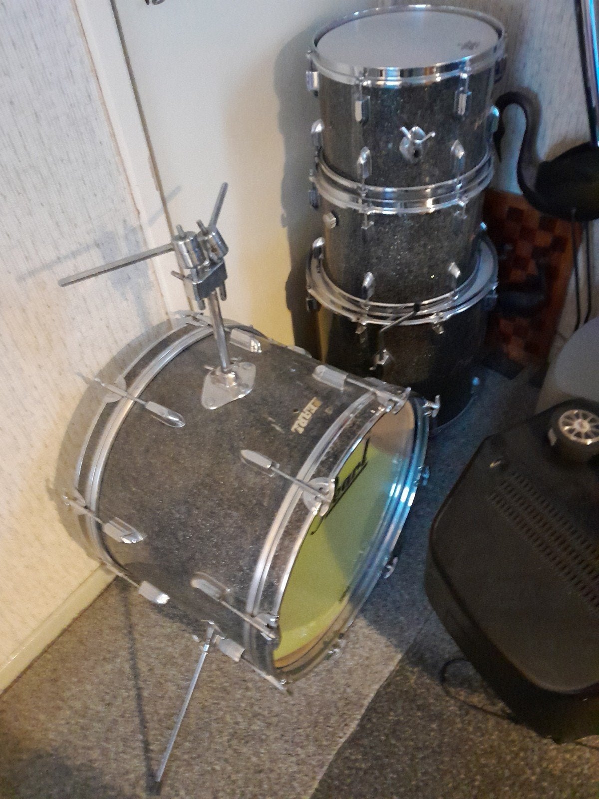 drum set  Te Koop Pearl Master Studio Emerald green, Ophalen, Gebruikt, Pearl