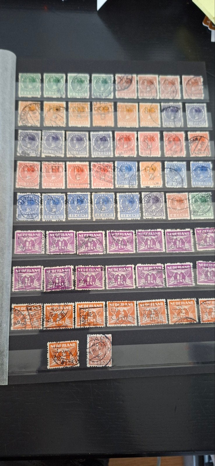 postzegels perfins,roltanding bieden, Ophalen of Verzenden, Nederland