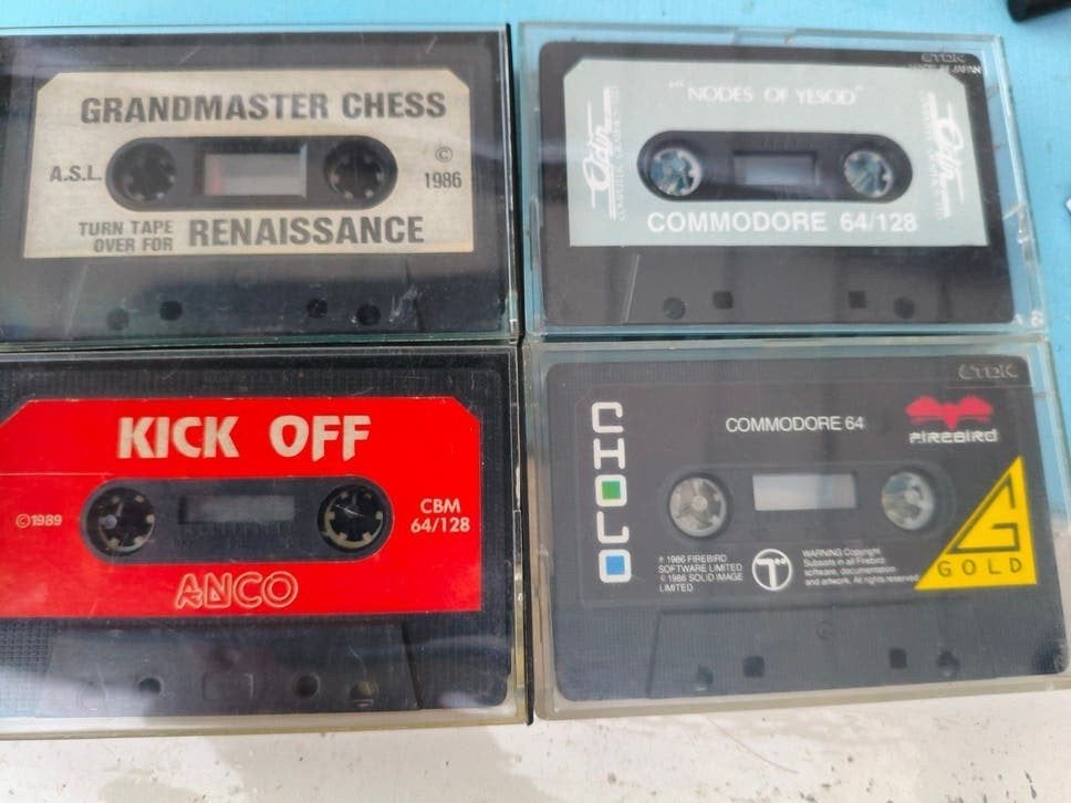 4 originele tapes voor de commodore 64., Computers en Software, Ophalen of Verzenden