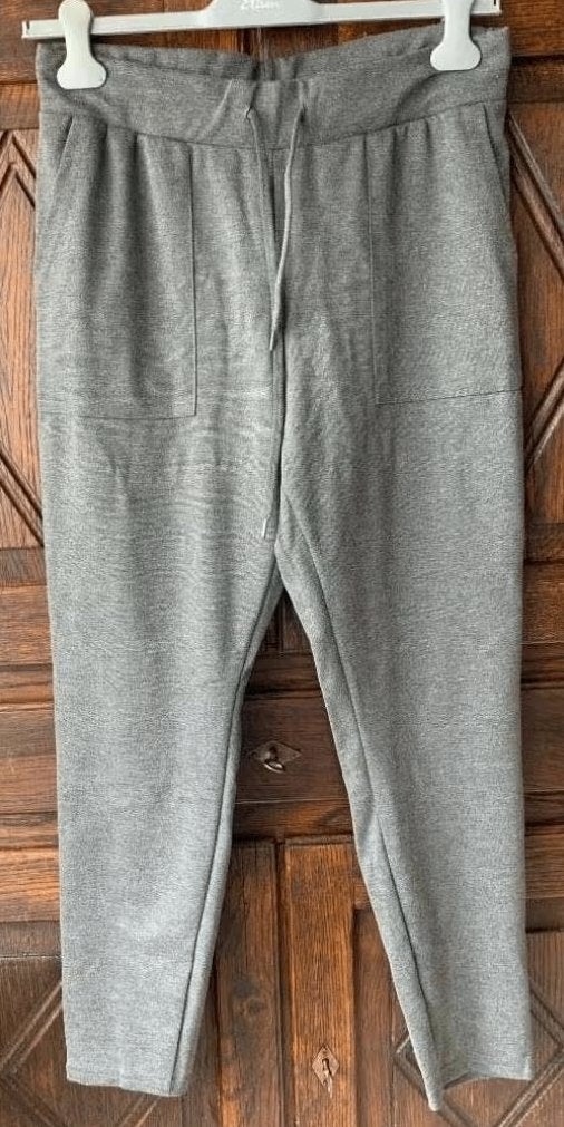 Grijs gemeleerde broek, huispak-broek; Gina Benotti; maat 42, Kleding | Dames, Maat 42/44 (L), Ophalen of Verzenden, Zo goed als nieuw