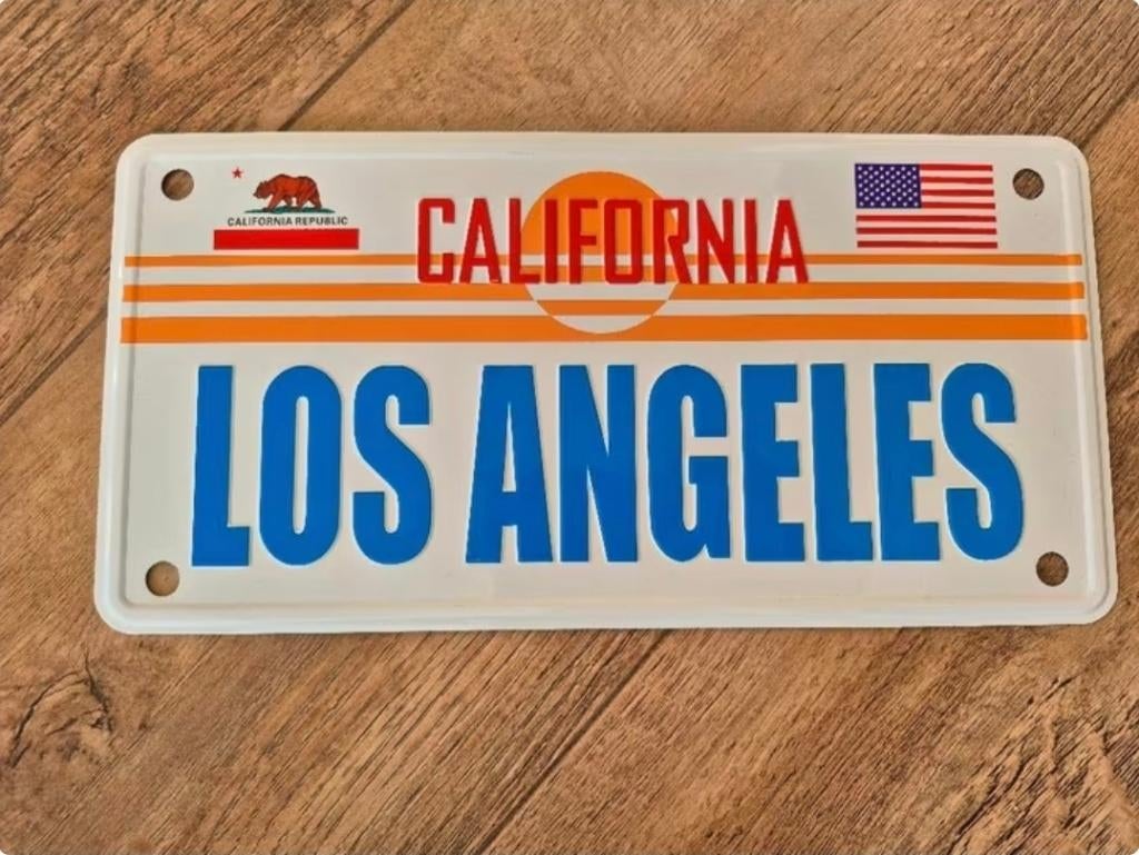 Souvenir nummerbord kentekenplaat Los Angeles, Verzamelen, Overige Verzamelen, Ophalen of Verzenden, Zo goed als nieuw