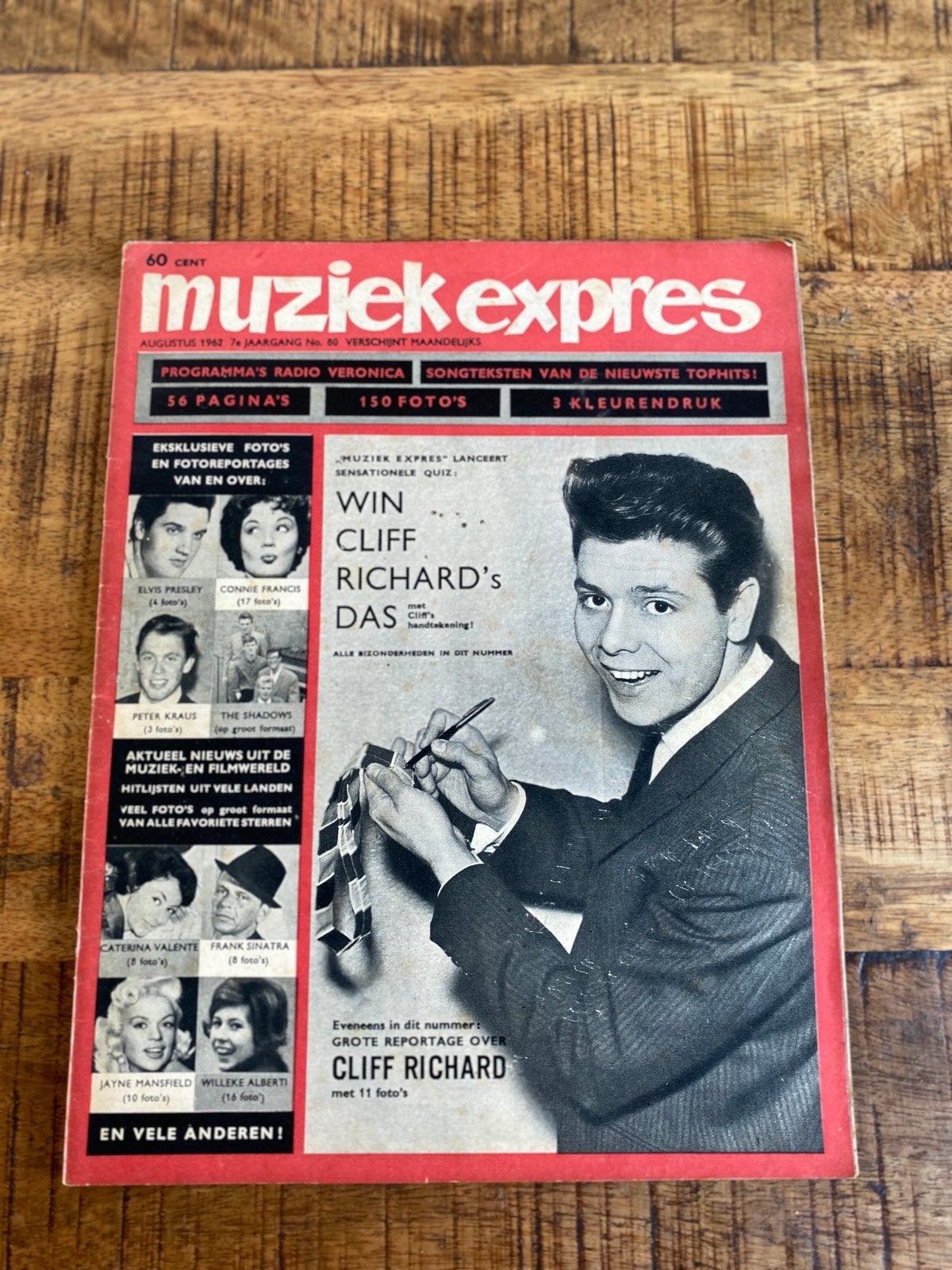 Muziek expres augustus 1962, Ophalen of Verzenden, Gelezen