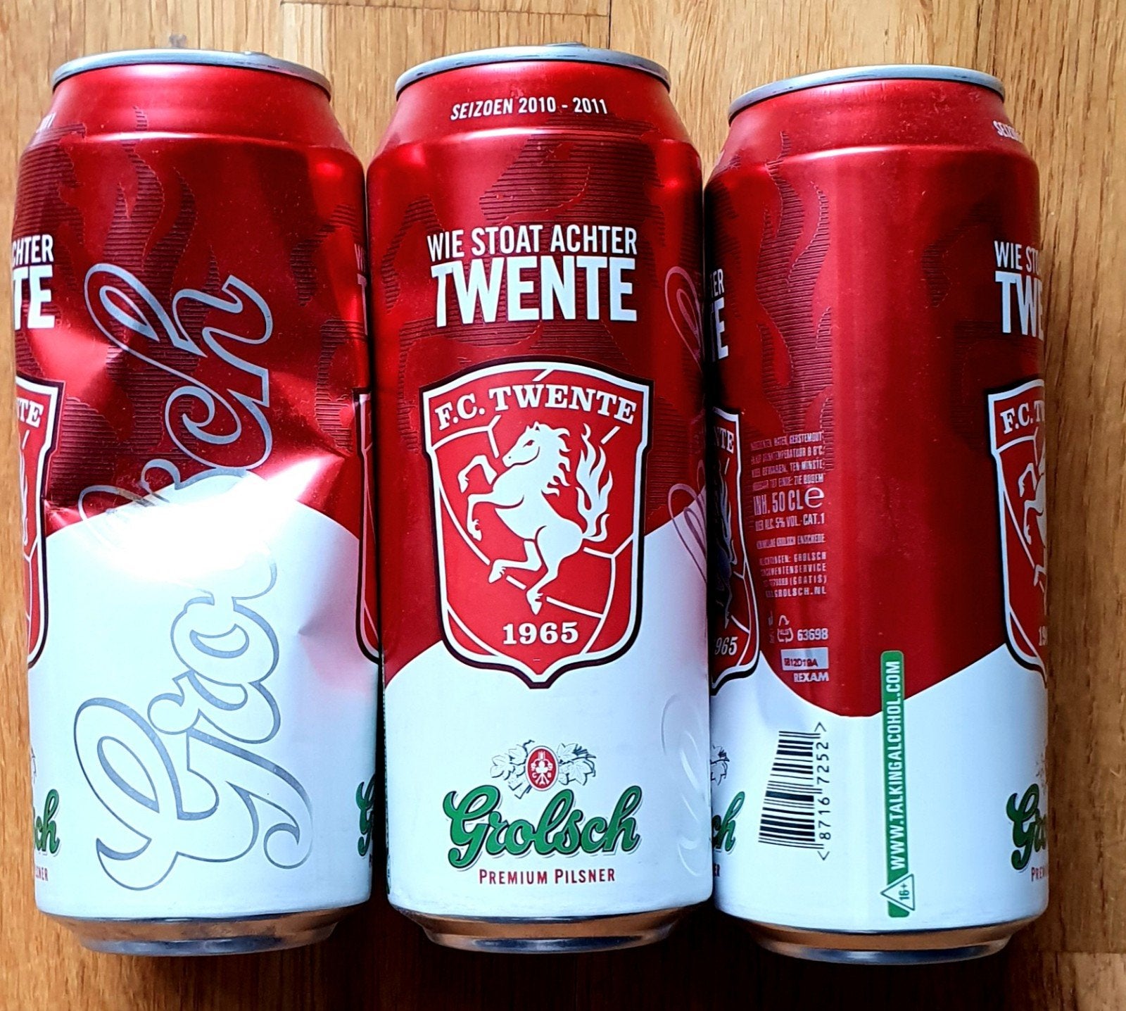 Grolsch FC Twente Blikjes Seizoen 2010-2011, Verzamelen, Ophalen